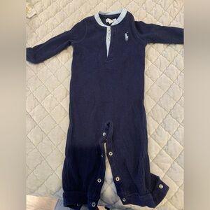 Ralph Lauren Dark Blue Kids Footie 9m